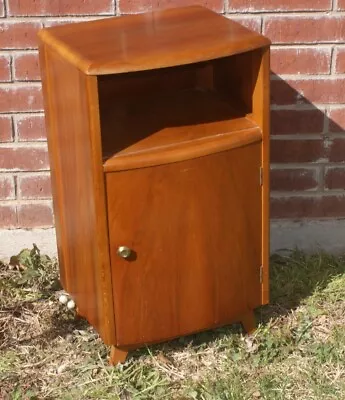 Vintage / Antique British Import Mahogany Mid Century Bedside Cabinet Nightstand • $189