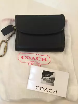 COACH RARE Vintage Leather Multi-function Purse Card Wallet Black #7219 EUC • $115