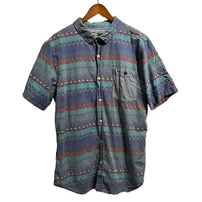 MODERN AMUSEMENT Men's Cotton Southwest Aztec Button Shirt Size XL • $13.99