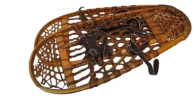 +++ Vintage Gander Mountain Snow Shoes Wood Size - 13x29 Rawhide - Pre-owned +++ • $104.88