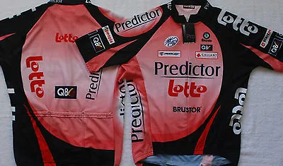 Lotto Predictor Team Cycling Jersey Small New **free Davitamon Lotto Skull Cap ! • $29.95