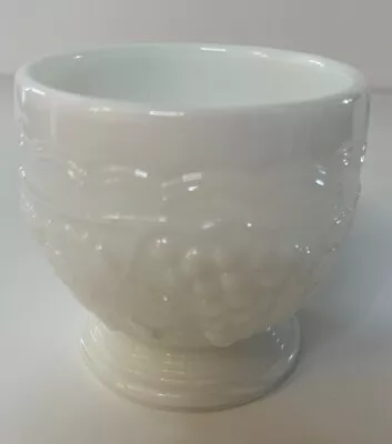 Imperial Vintage Grape Milk Glass Pattern Open Sugar Dish • $9.99