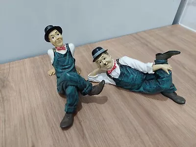 Laurel And Hardy Laying Down Pair Of Ornaments Figure • £10