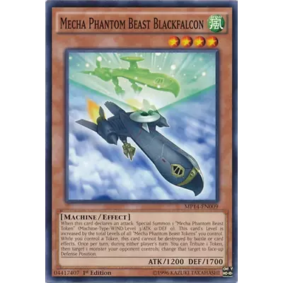 Mecha Phantom Beast Blackfalcon - MP14-EN009 - Common - 1st Edition • $1.50