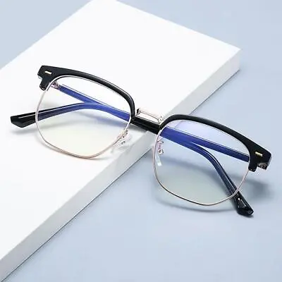 Eyeglass Frames For Men Glasses Frame Half Rimless Frame' Spectacle U3A0 Y2 Z6V1 • $10.43