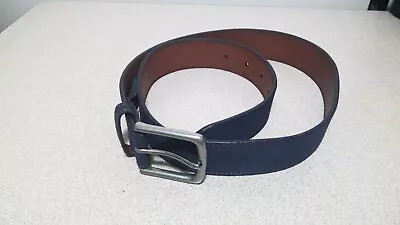 NEW VINEYARD VINES  Men’s Blue Suede Leather Belt SZ 32 • $23