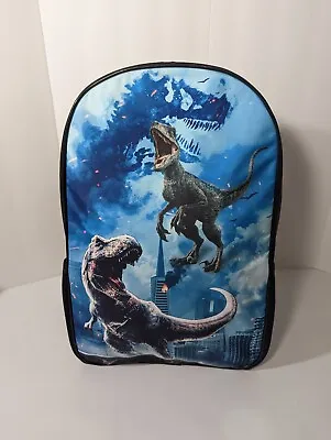 NEW - Kids Raptor T-Rex Dinosaur With Volcano Backpack Boys Bag Back Pack Blue • $9.86