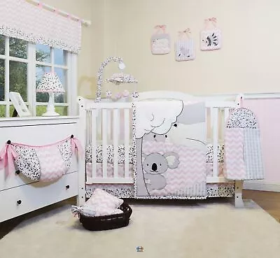 12PCS Bumperless Cute Bears Baby Nursery Crib Bedding Sets • $50