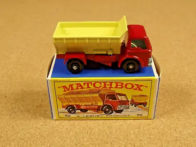 Old Vintage Lesney Matchbox # 70 Ford Grit Spreader Truck Original Box • $48