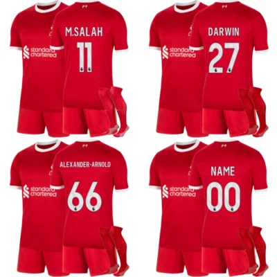 £23.99 • Buy 23/24 Child Kid Liverpool Home Kit Boy Soccer Men Suit Sport Sock Short Shirt