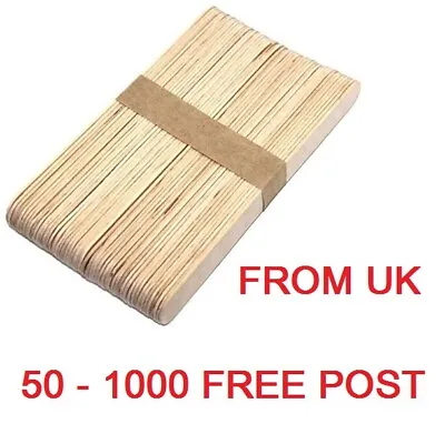 Wooden Lolly Sticks Craft Glue Spreaders Diy Enviromentally Friendly • £3.99