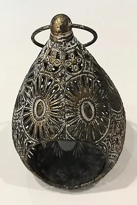 £19 • Buy 20cm-8” Diwali Diya Decorative TearDrop Lantern Pendant + Glass Inner For Candle