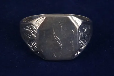 Sterling Monogram  Jsr  Ring Size 10 925 Fine Signed 7275b • $48