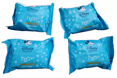 Disney Resorts 4 Bars H20 Bath Soap Blushing Orange Blue Mickey Mouse 48g 1.7 Oz • $16.97