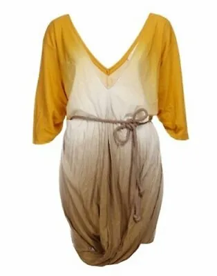 £299.98 • Buy NEW - Stella McCartney - UK Size 14 - Dip Dye Ombre V Neck T Shirt Dress - BNWT