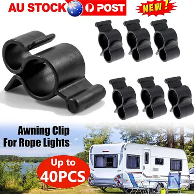 1-40x RV Awning Rope Lights Clips Curtain Rail Hangers Hooks For Caravan Camper • $30.99