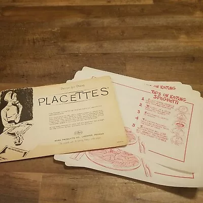 Vintage 24 Placettes Designs For Dining • $8