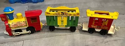 Lot Of (3) Vintage Fisher Price Little People 991 Play Family Circus Trains Only • $17