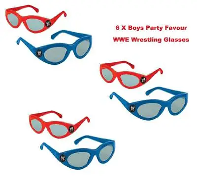 £8.10 • Buy 6 Pack Wrestling Wwe Glasses Lolly Loot Bag Party Favours Boys Birthday Supplies