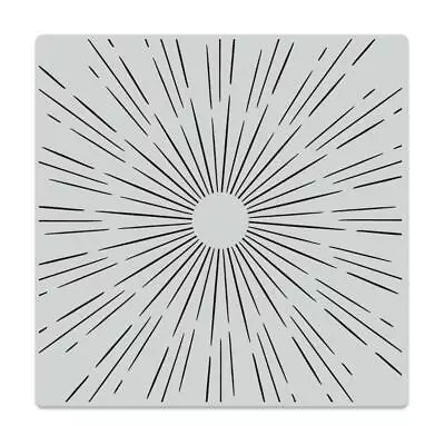 Hero Arts  SUN RAY  Background Cling Bold Prints Stamp 6 X6  2021 • $12.95