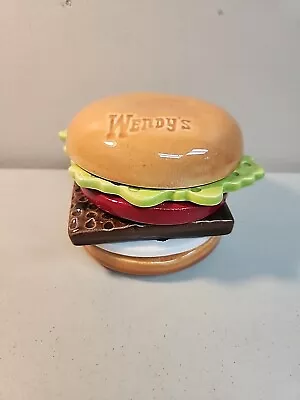 Vintage Wendy's Ceramic Hamburger Coaster Set • $300