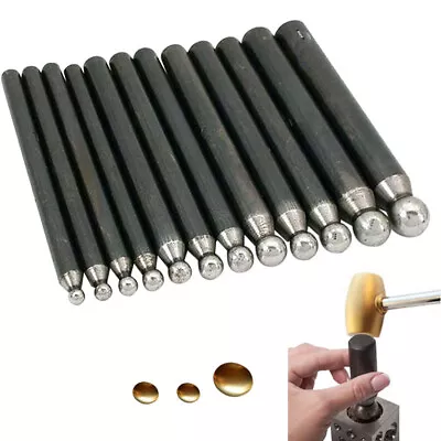 Dapping Punch Set Of 12 Metal Forming RepousseJewelry Silversmith • $14.68