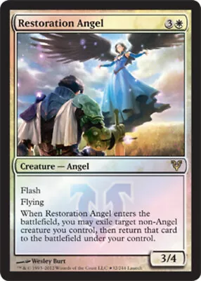 [1x] Restoration Angel - Foil - Launch Promo - Slight Play English - Pre-Releas • $2.69