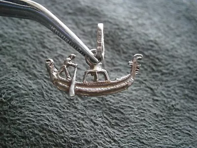 Venetian Gondola Venice Italy Vintage Sterling Silver Charm Pendant ~ 1.0g • $7.50