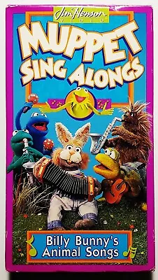 Muppet Sing-Alongs: Billy Bunny's Animal Songs (VHS 1993) *RARE OOP* Jim Henson • $9.99