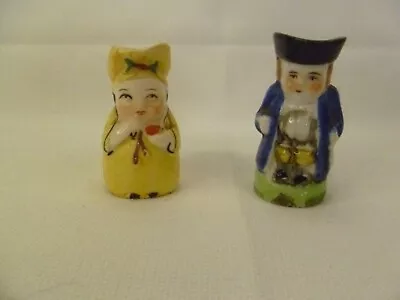 Lot Of 2 Vtg. Miniature Toby Mug Pitcher Made In Occupied Japan 2 -Colonial Men • $7