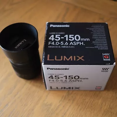 Panasonic Lumix G Vario 45-150mm Lens F4.0-5.6 Mega OIS ASPH • £90