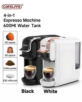 CAFELFFE 4-in-1 Coffee Machine White/Black • £69.99