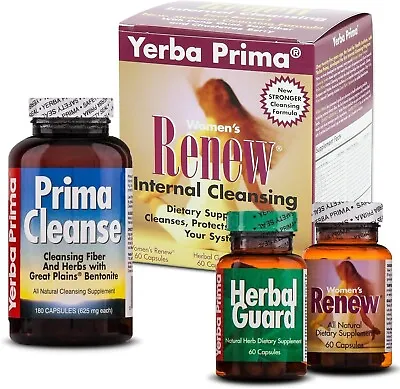 Yerba Prima Women's Renew Internal Cleansing 3-in-1 Package 30-Day Program • $24.99