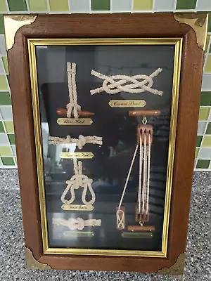 Nautical Sailors Knots Rope Display Key Box - Excellent Condition • £13.95