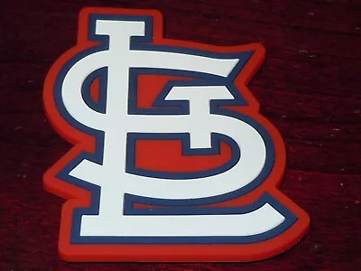 ST. LOUIS CARDINALS Vtg Large MLB RUBBER Baseball FRIDGE MAGNET Standings Board • $9.85