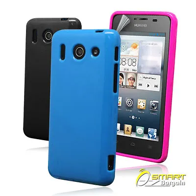 Candy Gel Case For Huawei Ascend G510 + Screen Guard TPU Jelly Soft Cover • $4.99