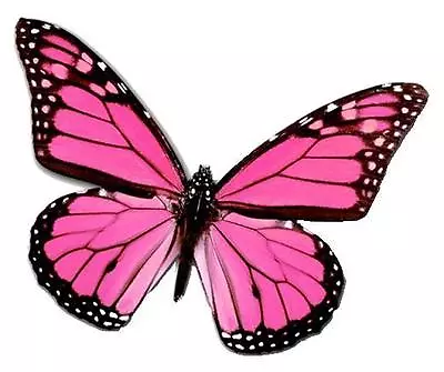 30 X Pink Butterflies 1.5  PRE-CUT ICING Cake / Cupcake Toppers Decorations • £3.75