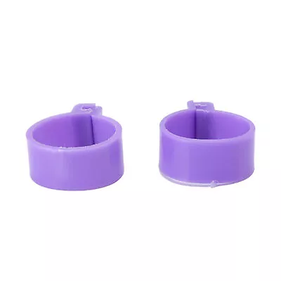 Purple 16mm/0.63in 100 PCS Chicken Foot Ring Duck Hen Goose Legs Rings • £5.57
