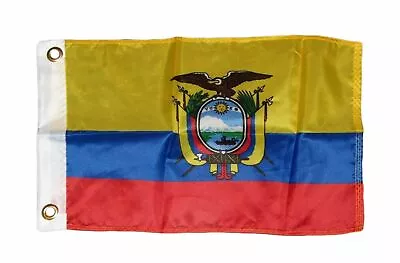 12x18 12 X18  Country Of Ecuador Boat Motorcycle Flag Grommets 100D • $8.44