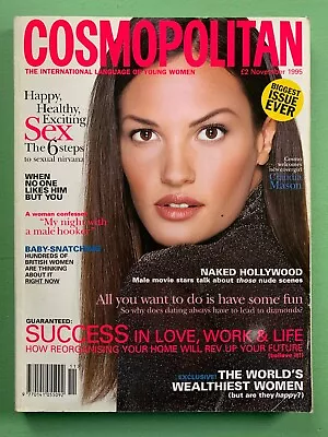 COSMOPOLITAN Mag Nov-1995 CLAUDIA MASON Jeff Buckley Minnie Driver Valeria Mazza • £14.99