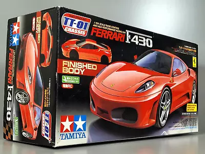 New Tamiya 1/10 RC FERRARI F430 TT-01 4WD Chassis ESC Finished Body Discontinued • $395