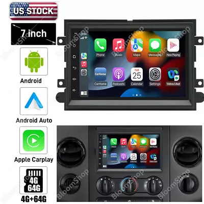 For Ford F150 2004-2008 Carplay Car Stereo Radio Gps Nav Wifi Bt 7  Android 13.0 • $119.95