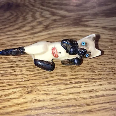 Miniature Siamese Cat Vintage Ceramic Figurine 3 L Made In Japan • $5.99