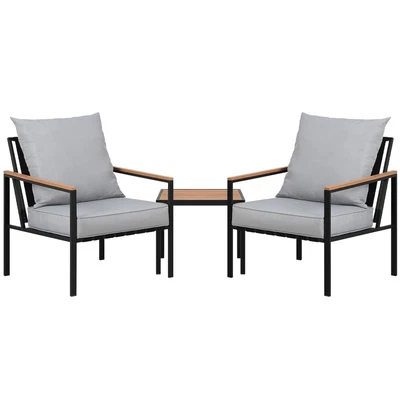 $192.10 • Buy Gardeon Outdoor Furniture 3pcs Lounge Sofa Setting Bistro Set Chairs Table Patio