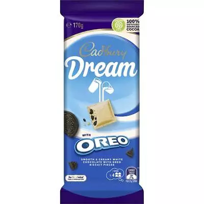 Cadbury Dream With Oreo White Chocolate Block 170g • $12