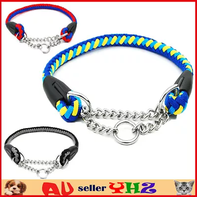  Dog Large Martingale Collar Half Check Training Utility Control Obedience Pets • $16.99