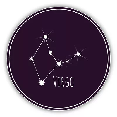 Virgo Zodiac Sign Constellation Vinyl Sticker Decal • $2.75