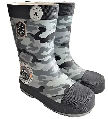 £5.99 • Buy Kids Wellies Infants Girls Wellingtons Boys Snow Rain Waterproof Boots Size