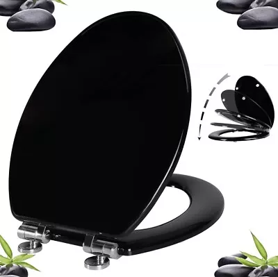 Angel Shield Toilet Seat With Zinc Alloy Hinges Quiet-Close Elongated • $43.77