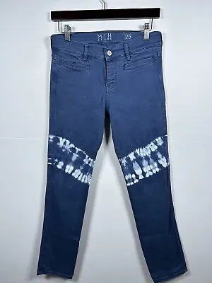 Mih Jeans Size 25 - The Paris Mid Rise - Cropped Slim Leg - The Pye Bleached • $30.82